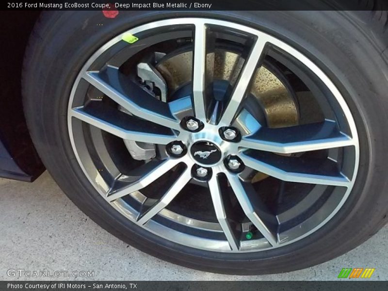 Deep Impact Blue Metallic / Ebony 2016 Ford Mustang EcoBoost Coupe