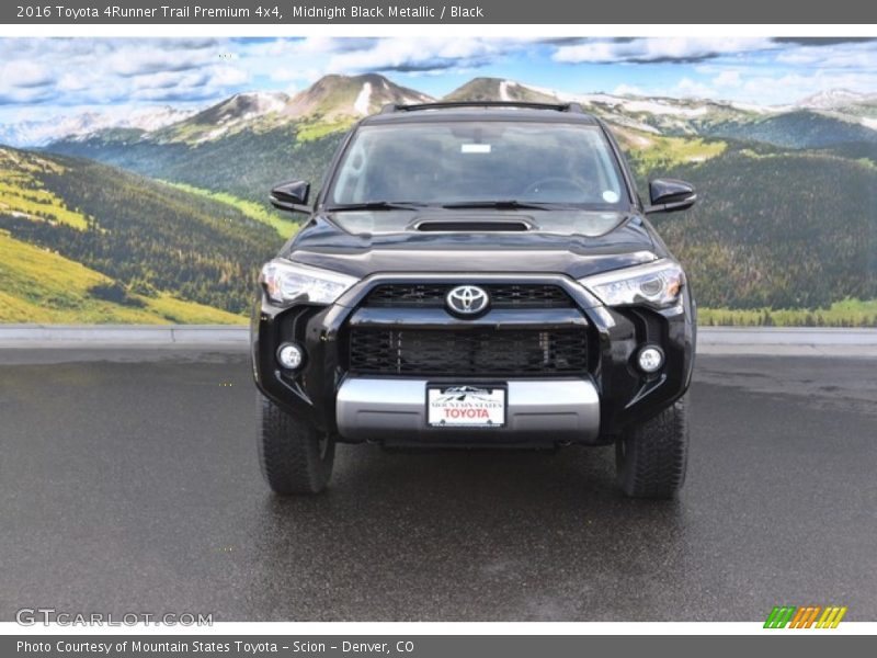 Midnight Black Metallic / Black 2016 Toyota 4Runner Trail Premium 4x4