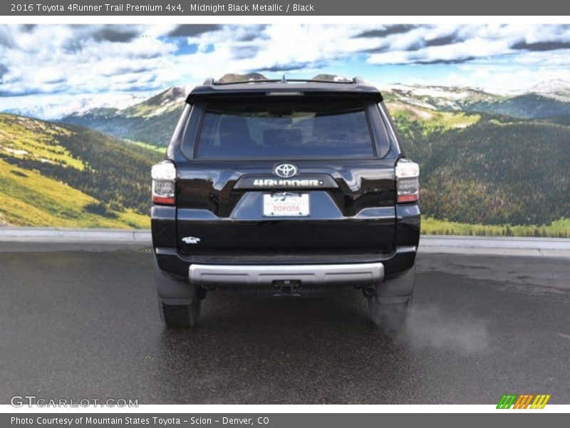 Midnight Black Metallic / Black 2016 Toyota 4Runner Trail Premium 4x4