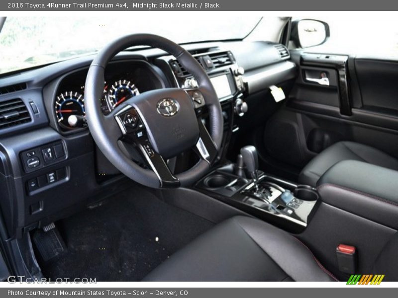 Midnight Black Metallic / Black 2016 Toyota 4Runner Trail Premium 4x4
