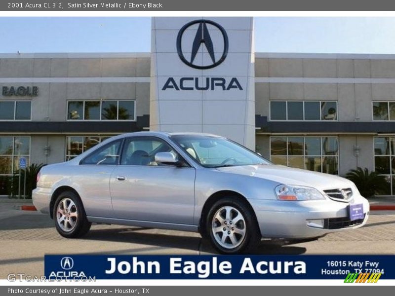 Satin Silver Metallic / Ebony Black 2001 Acura CL 3.2