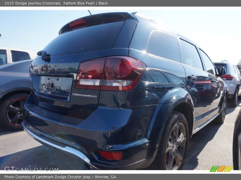 Fathom Blue Pearl / Black 2015 Dodge Journey Crossroad
