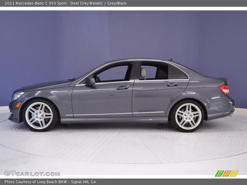 Steel Grey Metallic / Grey/Black 2011 Mercedes-Benz C 350 Sport