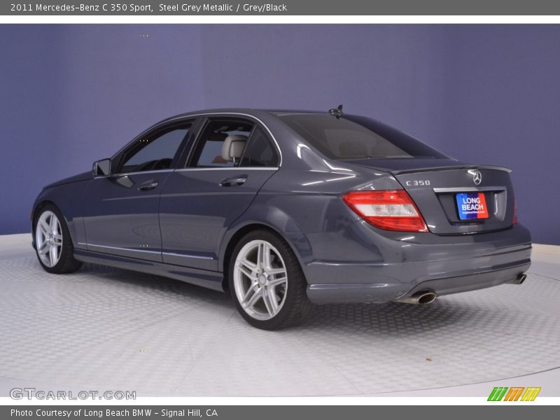 Steel Grey Metallic / Grey/Black 2011 Mercedes-Benz C 350 Sport