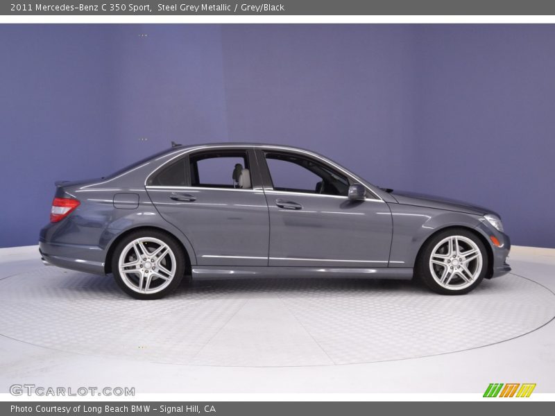 Steel Grey Metallic / Grey/Black 2011 Mercedes-Benz C 350 Sport