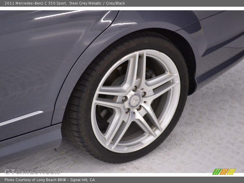 Steel Grey Metallic / Grey/Black 2011 Mercedes-Benz C 350 Sport