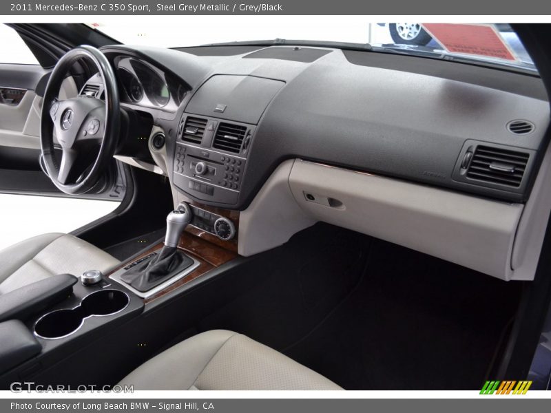 Steel Grey Metallic / Grey/Black 2011 Mercedes-Benz C 350 Sport