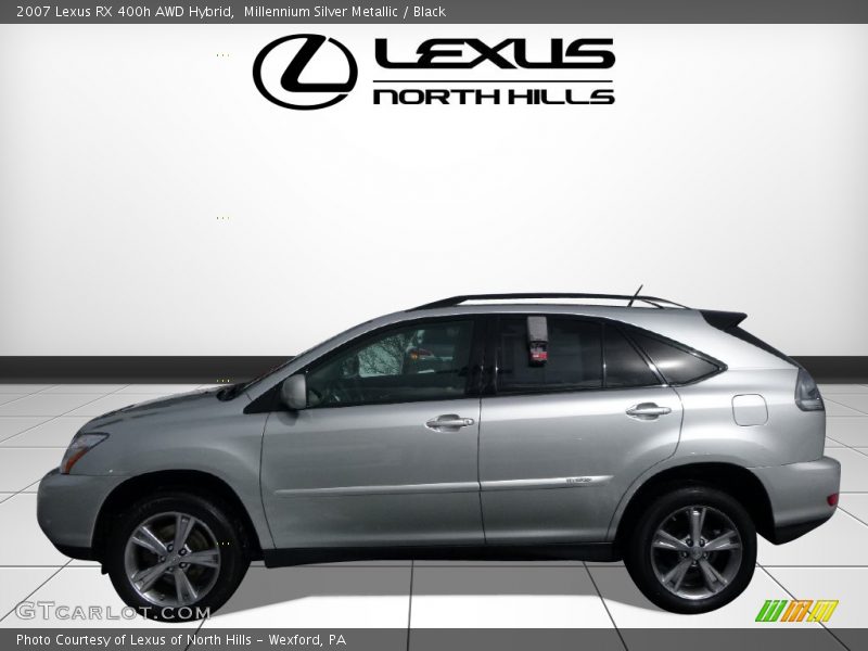 Millennium Silver Metallic / Black 2007 Lexus RX 400h AWD Hybrid