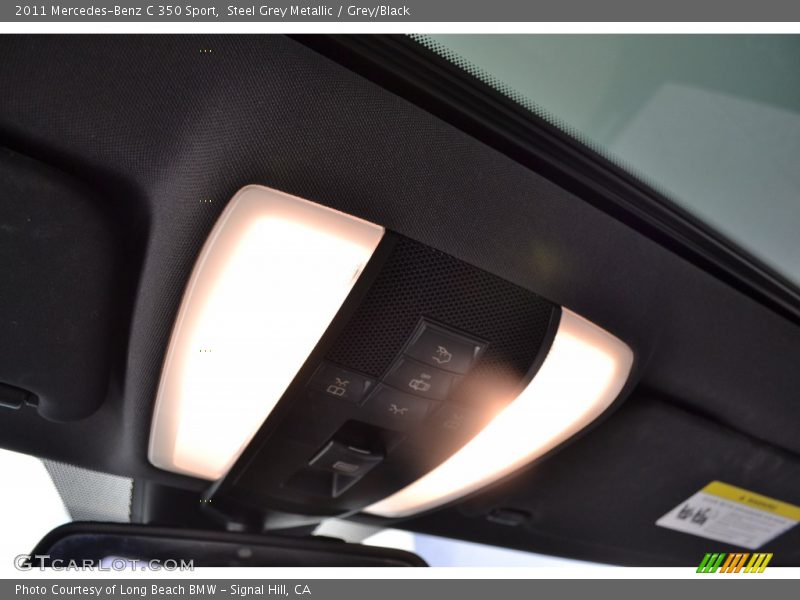 Steel Grey Metallic / Grey/Black 2011 Mercedes-Benz C 350 Sport