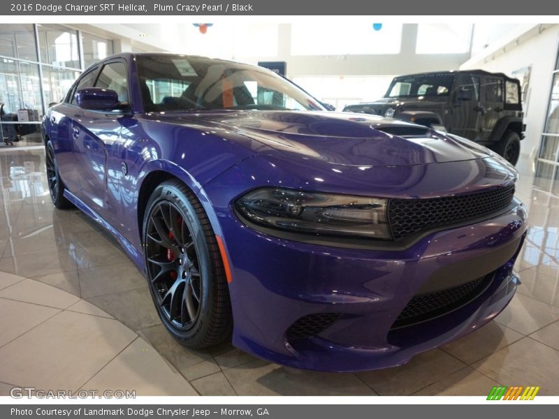 Plum Crazy Pearl / Black 2016 Dodge Charger SRT Hellcat