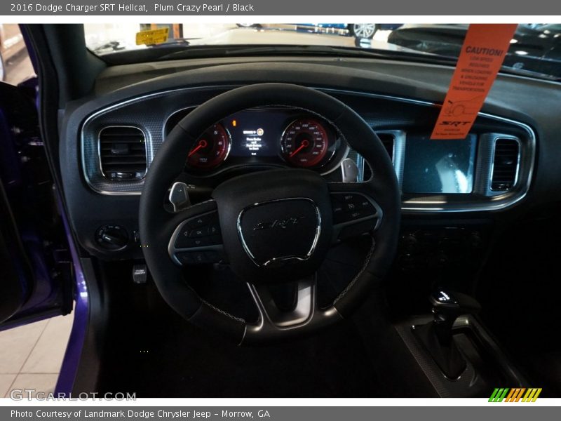 Plum Crazy Pearl / Black 2016 Dodge Charger SRT Hellcat