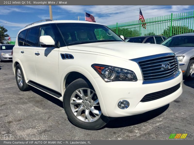 Moonlight White / Wheat 2012 Infiniti QX 56
