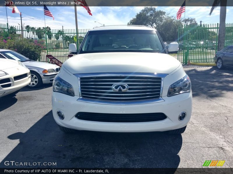 Moonlight White / Wheat 2012 Infiniti QX 56