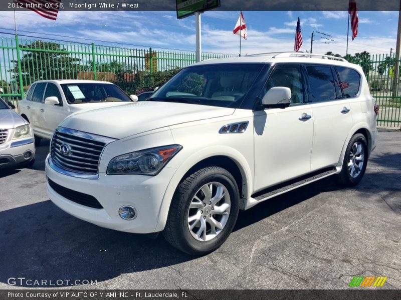 Moonlight White / Wheat 2012 Infiniti QX 56