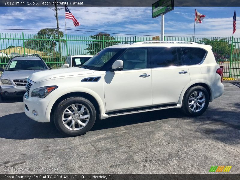 Moonlight White / Wheat 2012 Infiniti QX 56