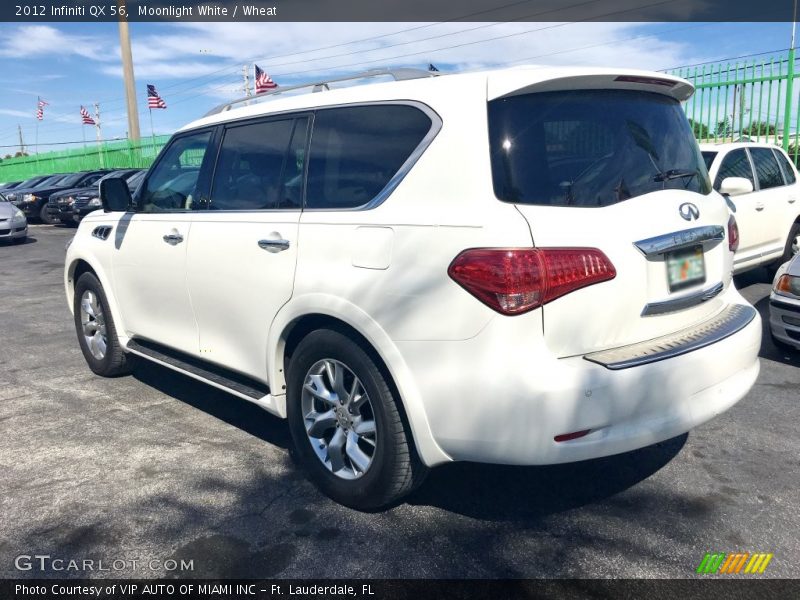 Moonlight White / Wheat 2012 Infiniti QX 56