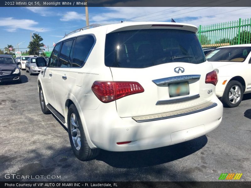 Moonlight White / Wheat 2012 Infiniti QX 56