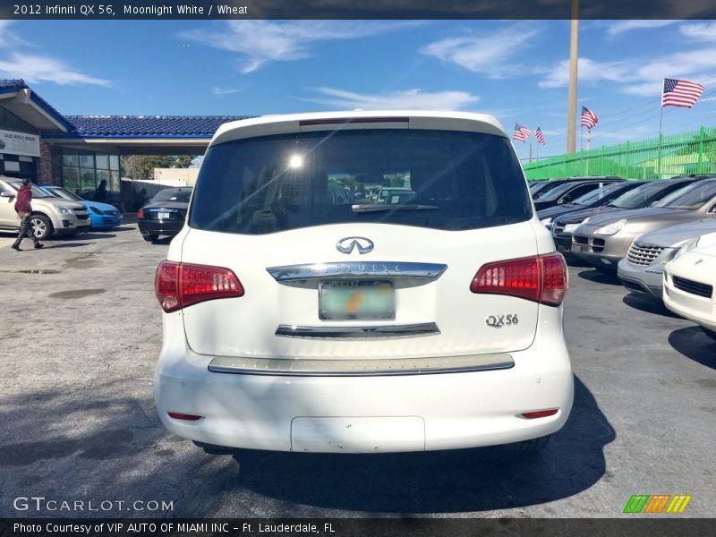 Moonlight White / Wheat 2012 Infiniti QX 56