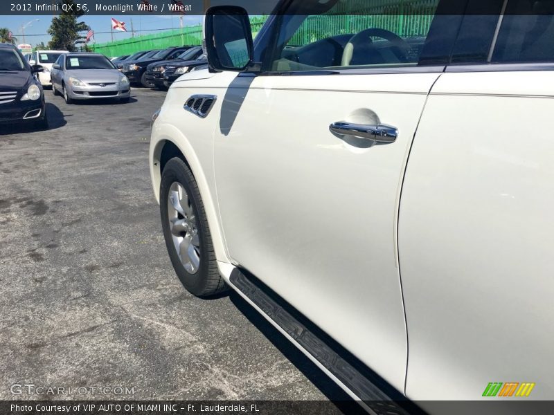 Moonlight White / Wheat 2012 Infiniti QX 56
