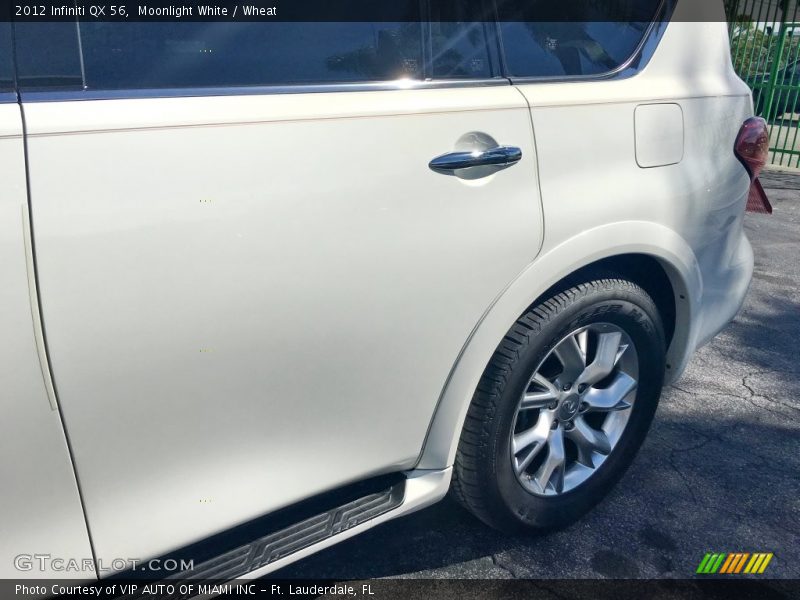 Moonlight White / Wheat 2012 Infiniti QX 56