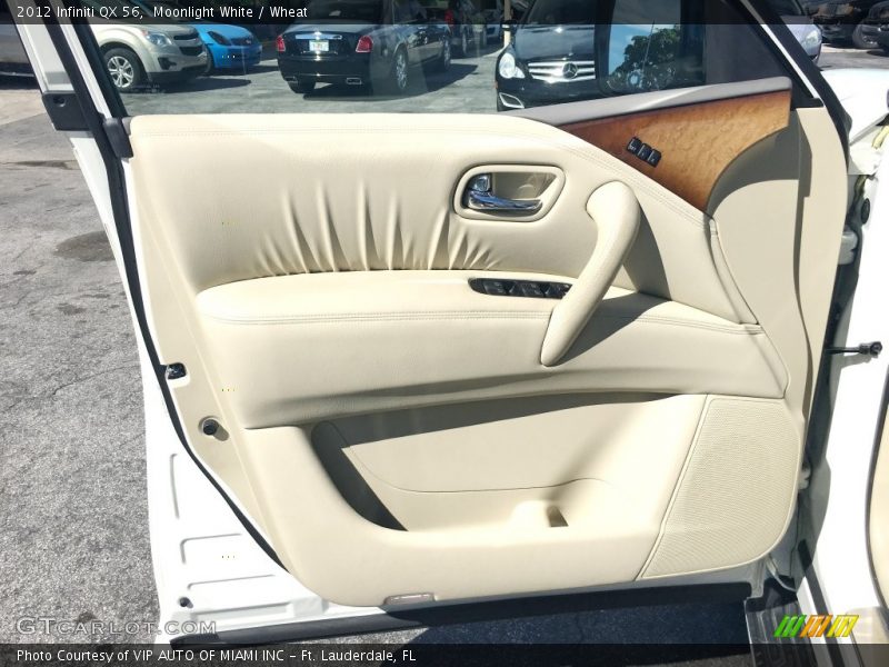 Moonlight White / Wheat 2012 Infiniti QX 56