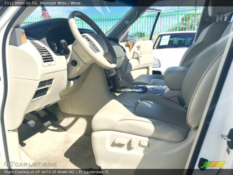 Moonlight White / Wheat 2012 Infiniti QX 56