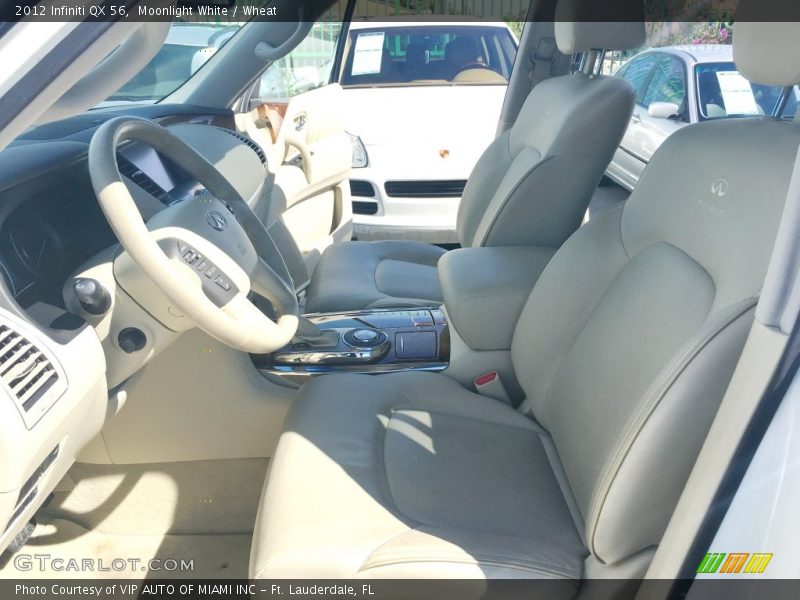 Moonlight White / Wheat 2012 Infiniti QX 56