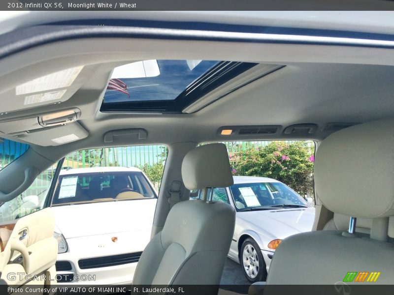 Moonlight White / Wheat 2012 Infiniti QX 56