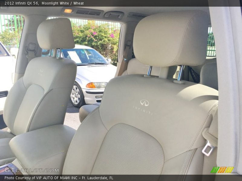 Moonlight White / Wheat 2012 Infiniti QX 56