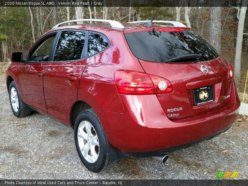 Venom Red Pearl / Gray 2008 Nissan Rogue SL AWD