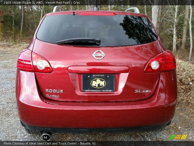 Venom Red Pearl / Gray 2008 Nissan Rogue SL AWD