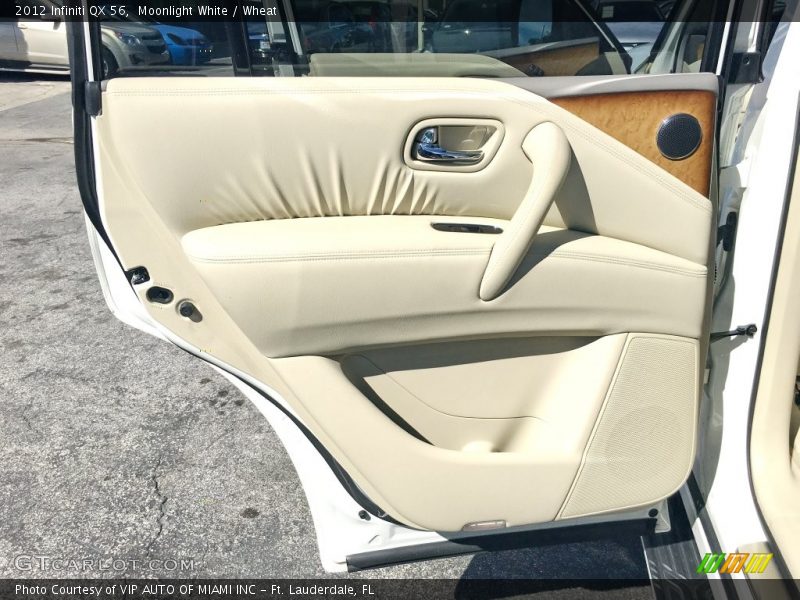 Moonlight White / Wheat 2012 Infiniti QX 56