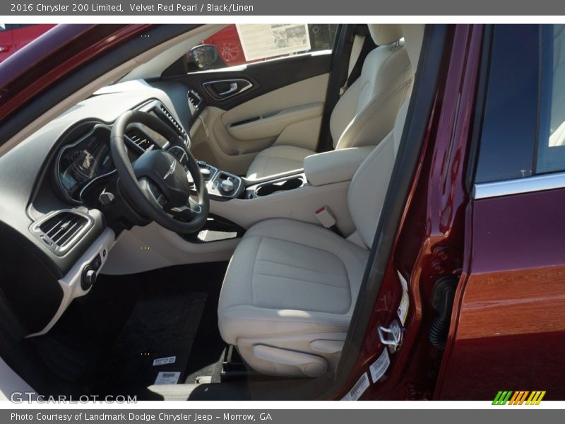 Velvet Red Pearl / Black/Linen 2016 Chrysler 200 Limited