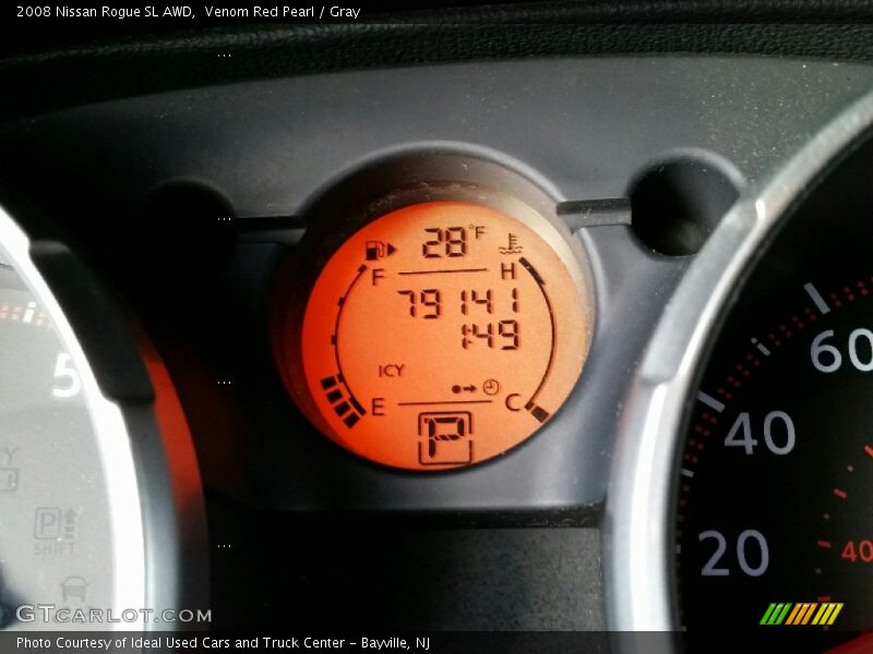 Venom Red Pearl / Gray 2008 Nissan Rogue SL AWD