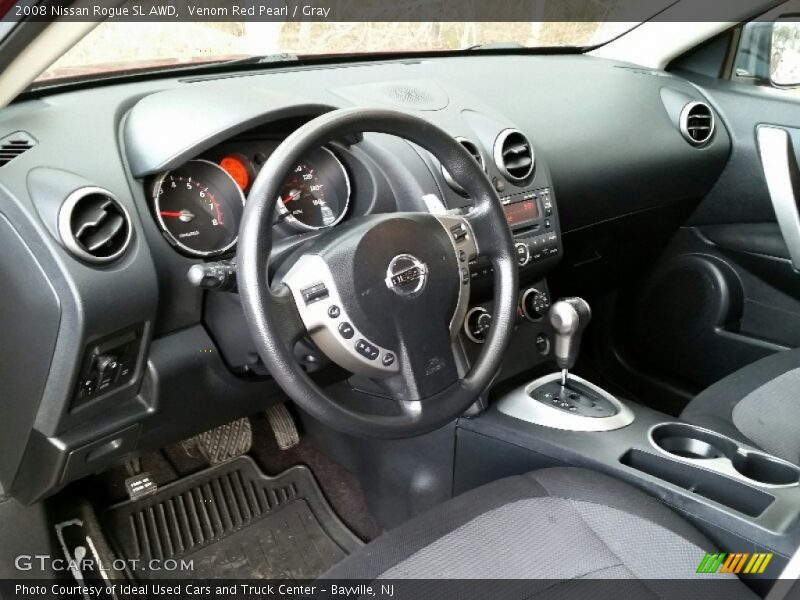 Venom Red Pearl / Gray 2008 Nissan Rogue SL AWD