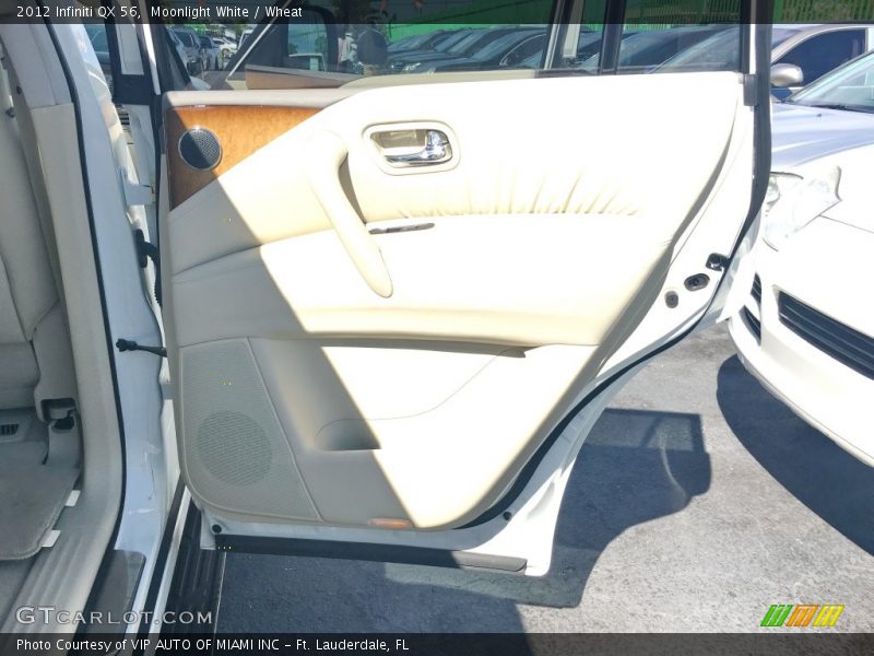 Moonlight White / Wheat 2012 Infiniti QX 56