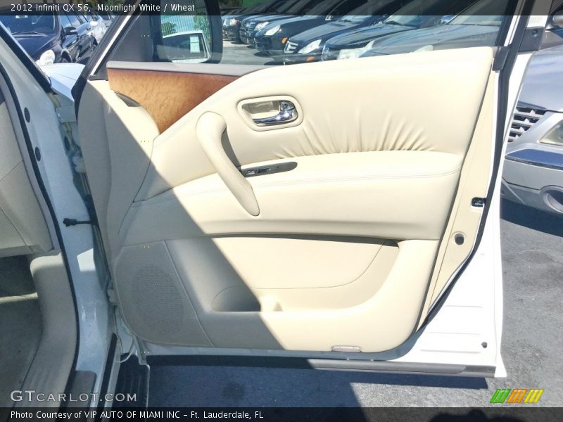 Moonlight White / Wheat 2012 Infiniti QX 56