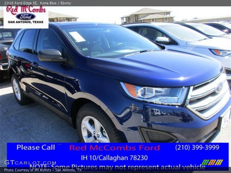 Kona Blue / Ebony 2016 Ford Edge SE