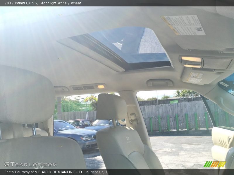 Moonlight White / Wheat 2012 Infiniti QX 56