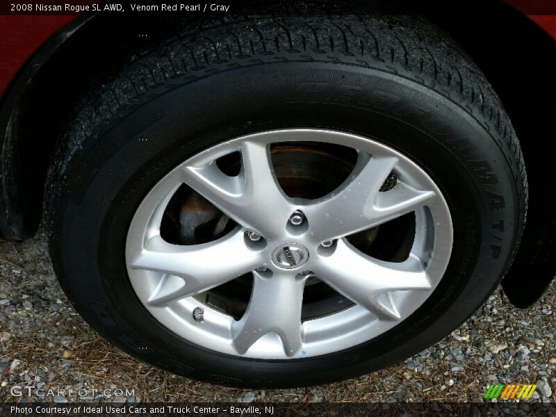 Venom Red Pearl / Gray 2008 Nissan Rogue SL AWD