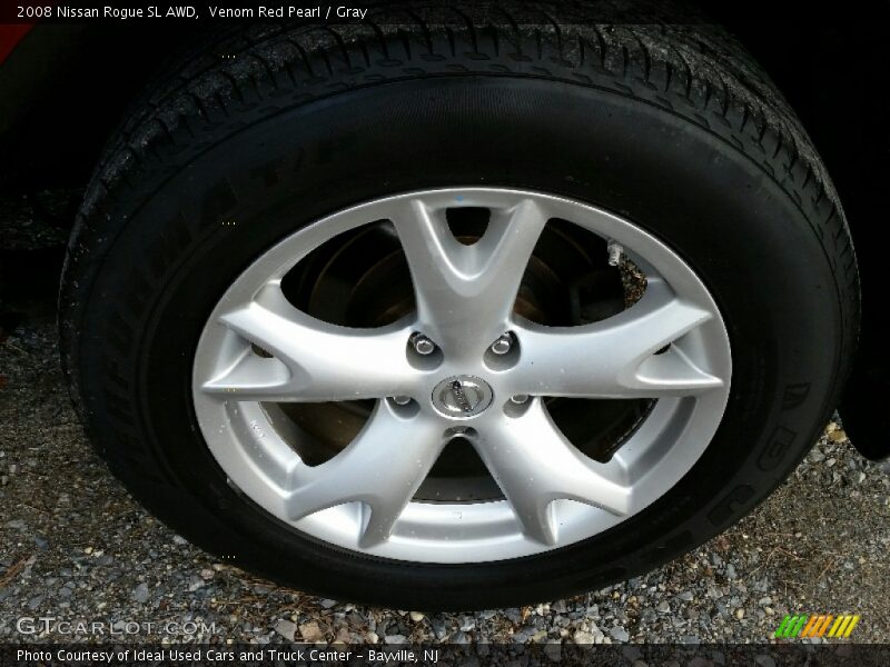 Venom Red Pearl / Gray 2008 Nissan Rogue SL AWD
