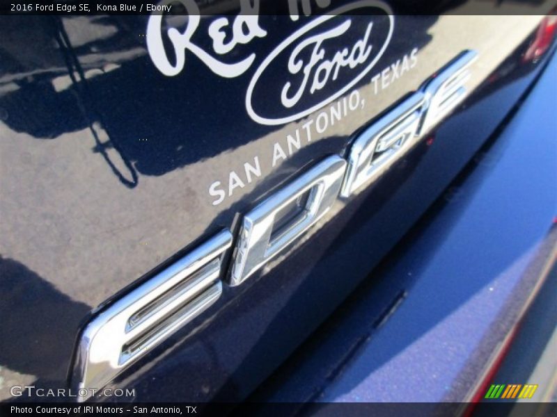 Kona Blue / Ebony 2016 Ford Edge SE