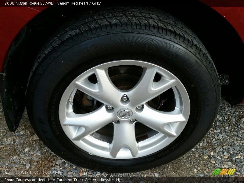 Venom Red Pearl / Gray 2008 Nissan Rogue SL AWD