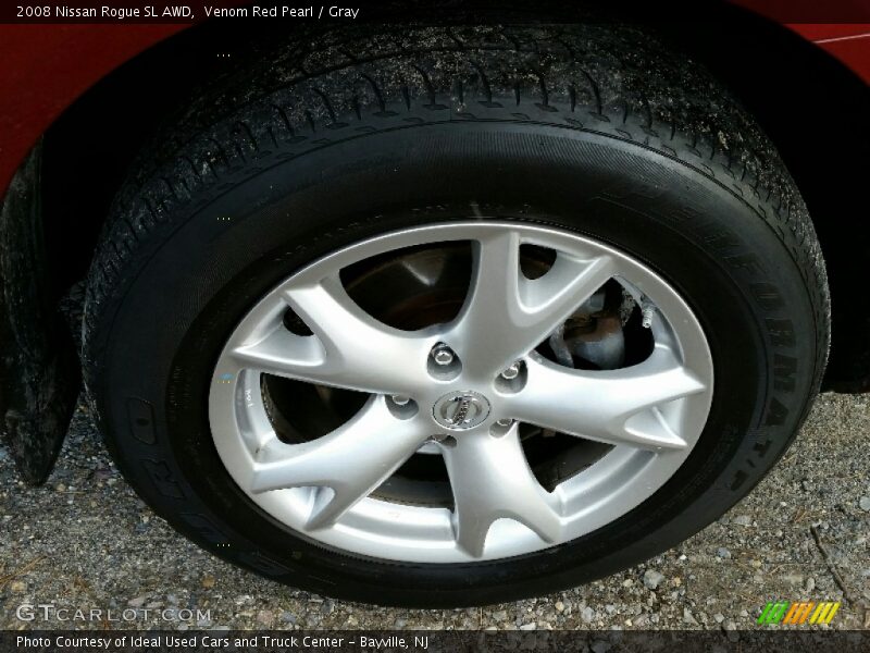 Venom Red Pearl / Gray 2008 Nissan Rogue SL AWD