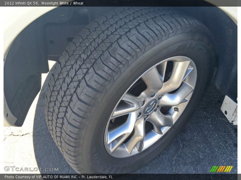Moonlight White / Wheat 2012 Infiniti QX 56