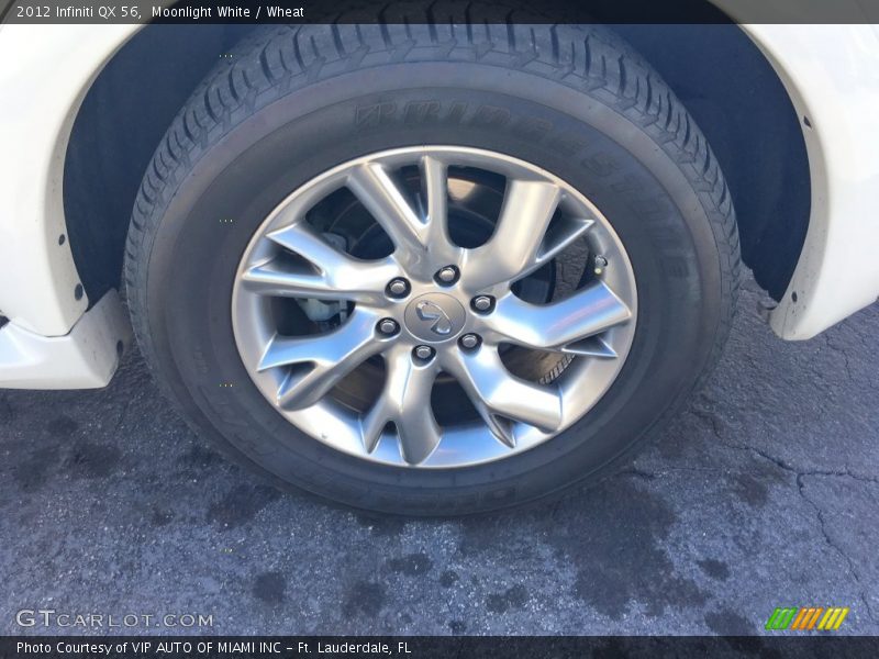 Moonlight White / Wheat 2012 Infiniti QX 56