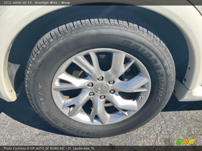 Moonlight White / Wheat 2012 Infiniti QX 56