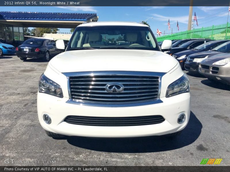 Moonlight White / Wheat 2012 Infiniti QX 56