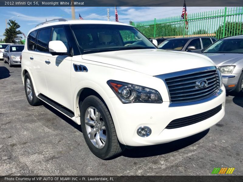 Moonlight White / Wheat 2012 Infiniti QX 56