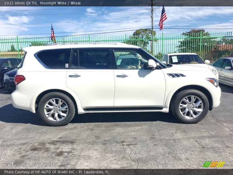 Moonlight White / Wheat 2012 Infiniti QX 56